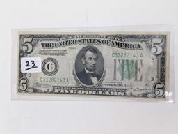 $5 1934 FR 1955C Crisp UNC
