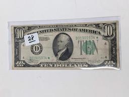 $10 1934C Star Note FRN F