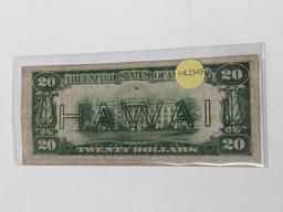 $20 1934A Hawaii VG-F