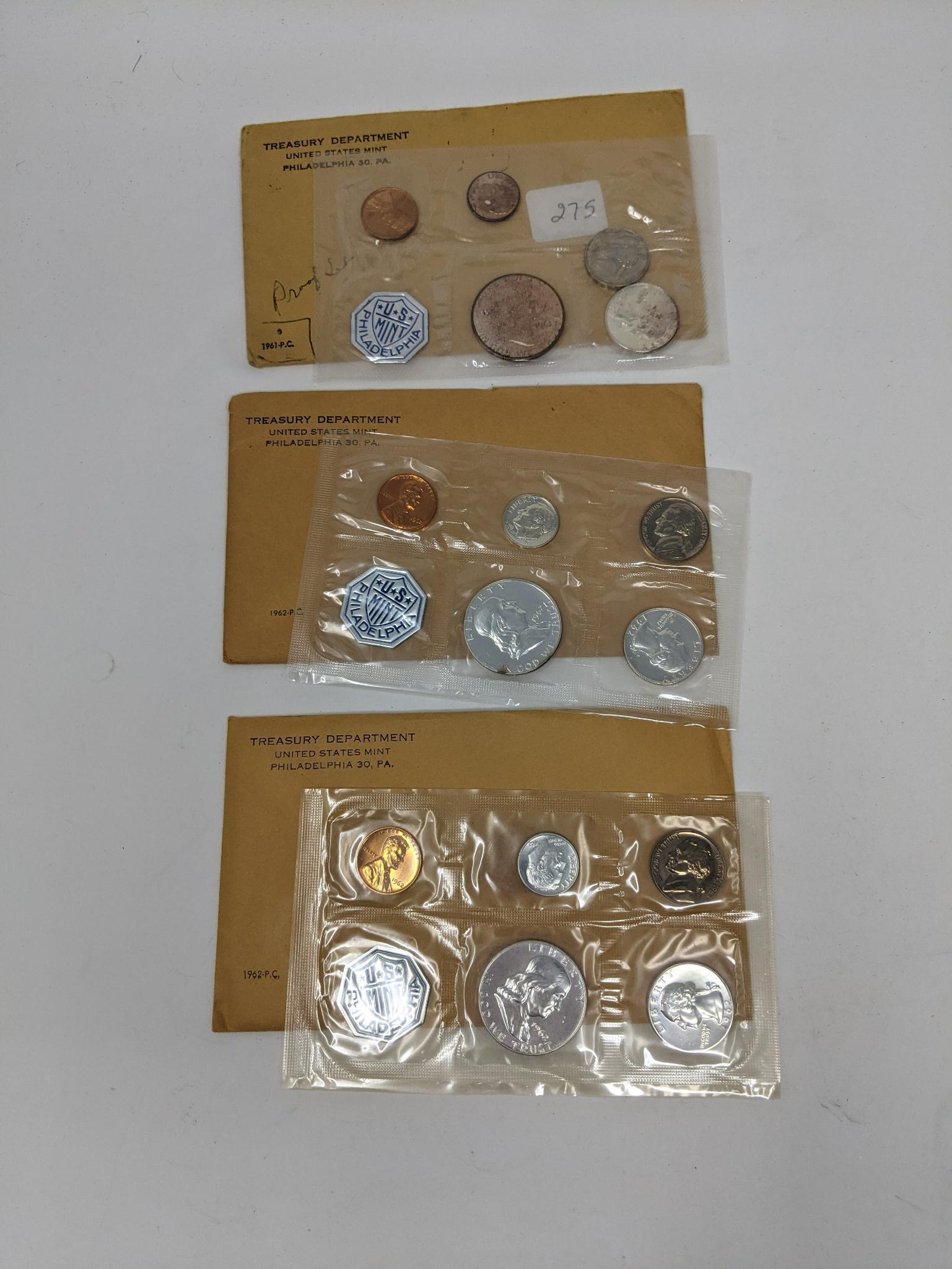 Proof Sets 1961, (2) 62