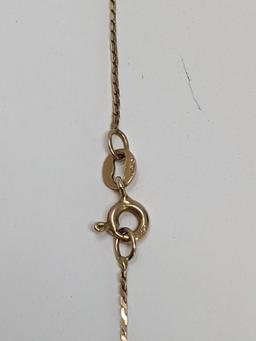 Gold Pendant and Chain