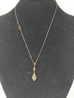 Gold Pendant and Chain