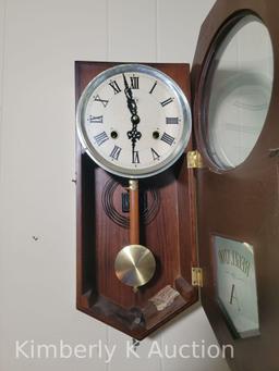 Octagonal Drop Regulator Wall Clock