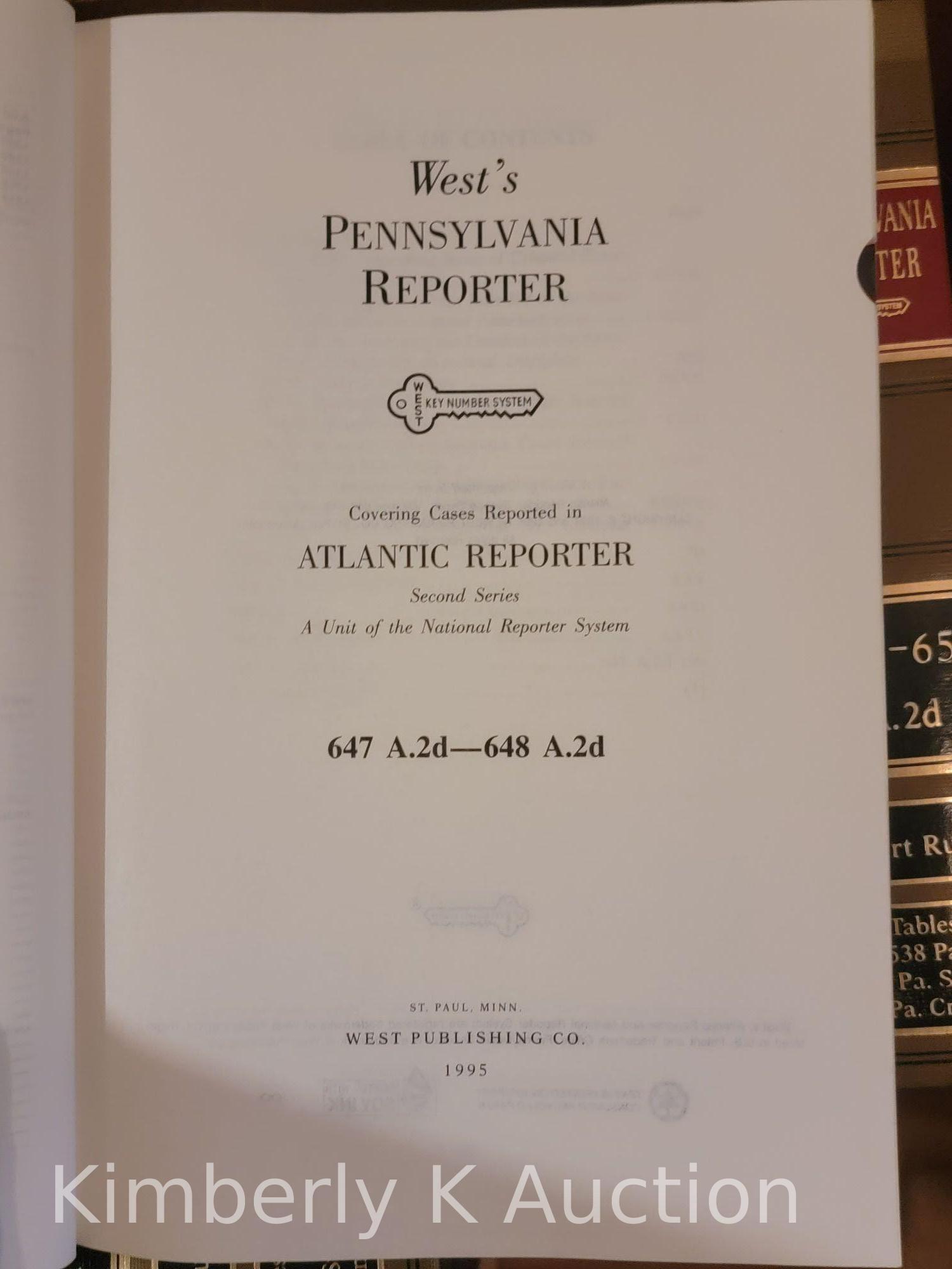 West's Pennsylvania Reporter - 15 Volumes