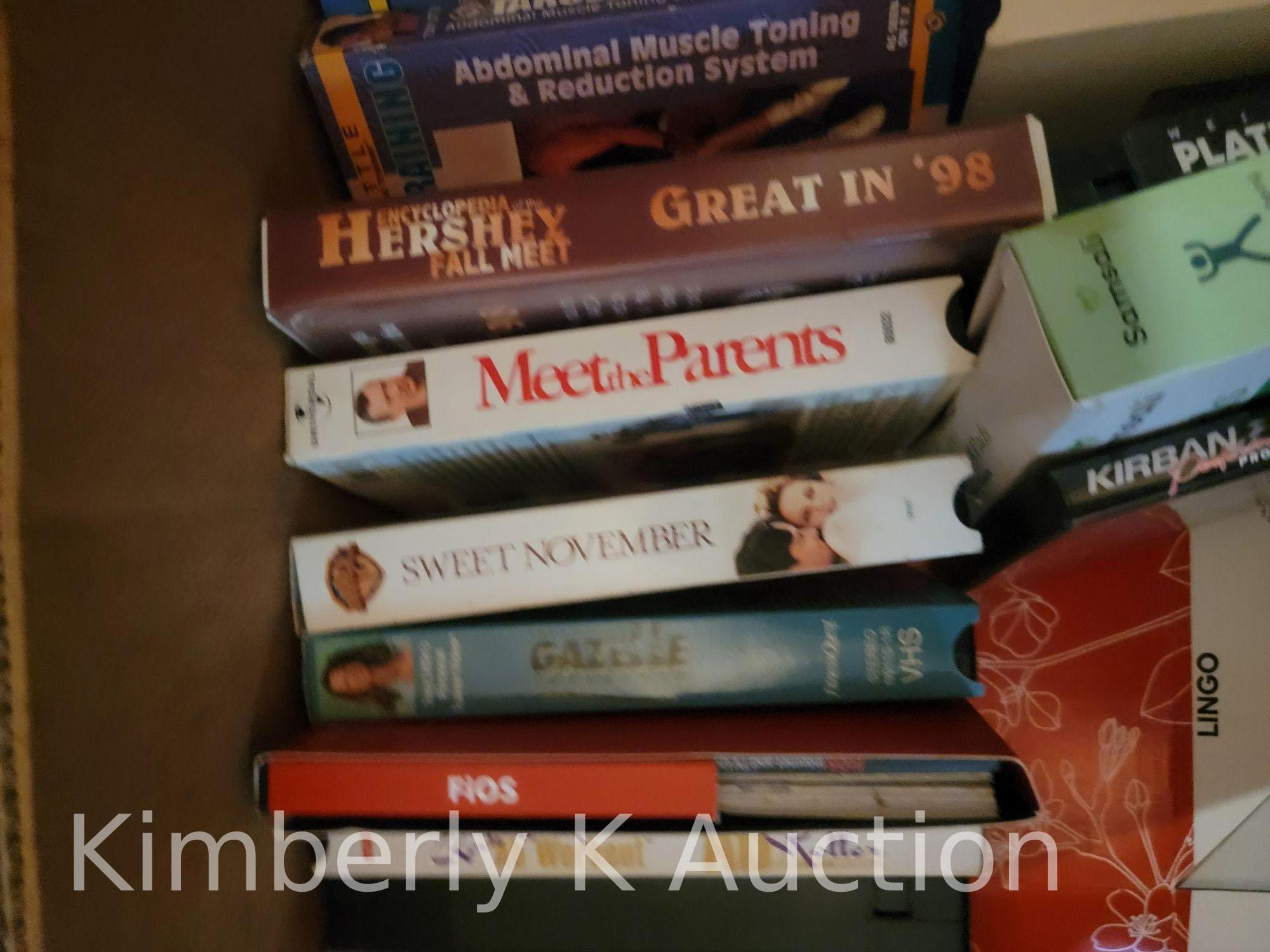 VHS Tapes and Books Lot