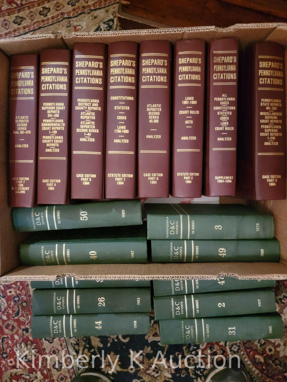 Shepard's Pennsylvania Citations- 8 Volumes and Pennsylvania D & C Reports- 10 Volumes