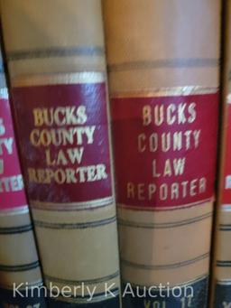 Bucks County Law Reporter- Approx. 54 Volumes, Entire Top Shelf