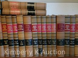Bucks County Law Reporter- Approx. 54 Volumes, Entire Top Shelf