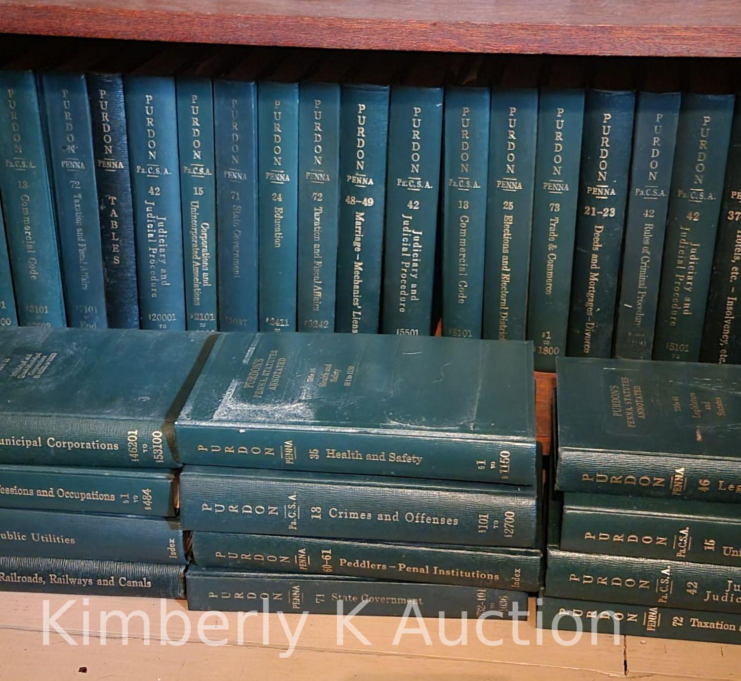 Purdon's Penna. Statues Annotated, Approx. 37 Volumes