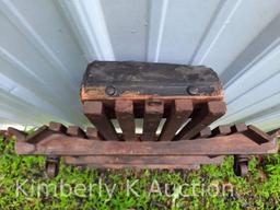 Early Wooden Automotive Creeper, Probably 1920's-'30's