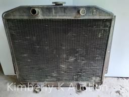 Auto Radiator- Possibly from Early V8 Ford Truck, 26" W x 24" H without the Ears