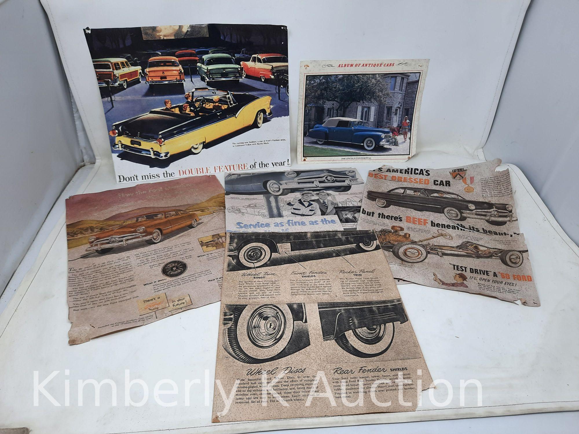 Large Assortment of Auto Related Ephemera, Prints and Lubrication Charts