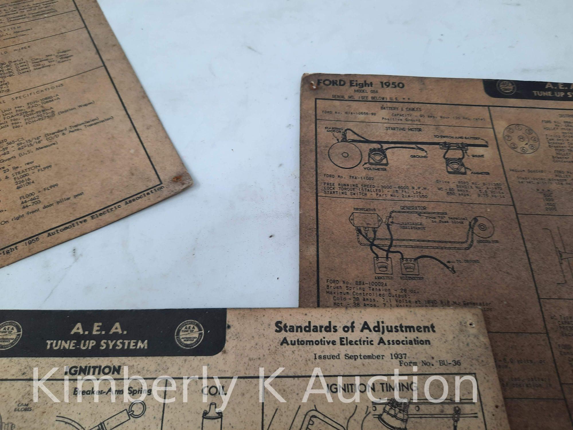 Large Assortment of Auto Related Ephemera, Prints and Lubrication Charts