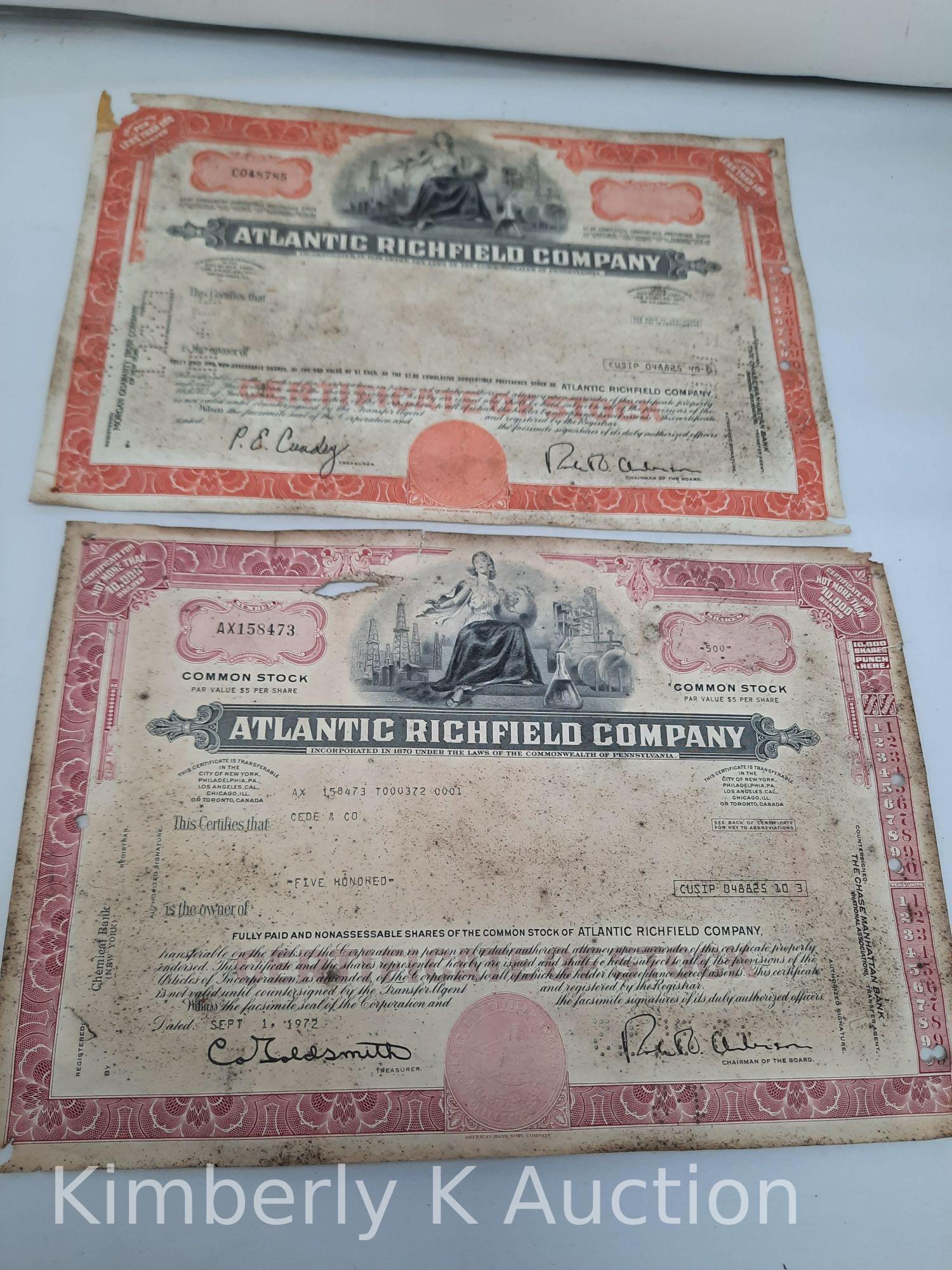 5 Ephemera Items- Atlantic Stocks, Drag Advertisements, Firehouse Registration