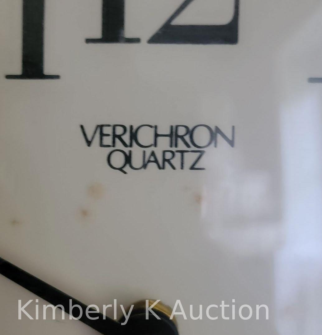 Verichron Quartz Regulator Wall Clock, Octagonal Drop Style