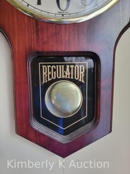 Verichron Quartz Regulator Wall Clock, Octagonal Drop Style