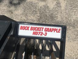 * SOLD* Stout 72-3 Rock Grapple Skid Steer