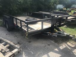 * NOT SOLD* 2007 Texas Bragg Bumper Pull Utility Trailer