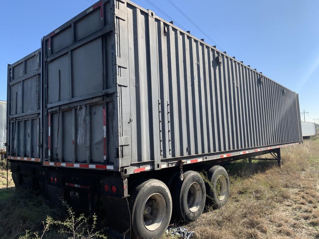 NOT SOLD 1987 Strick Open Container Freight Trailer K5016