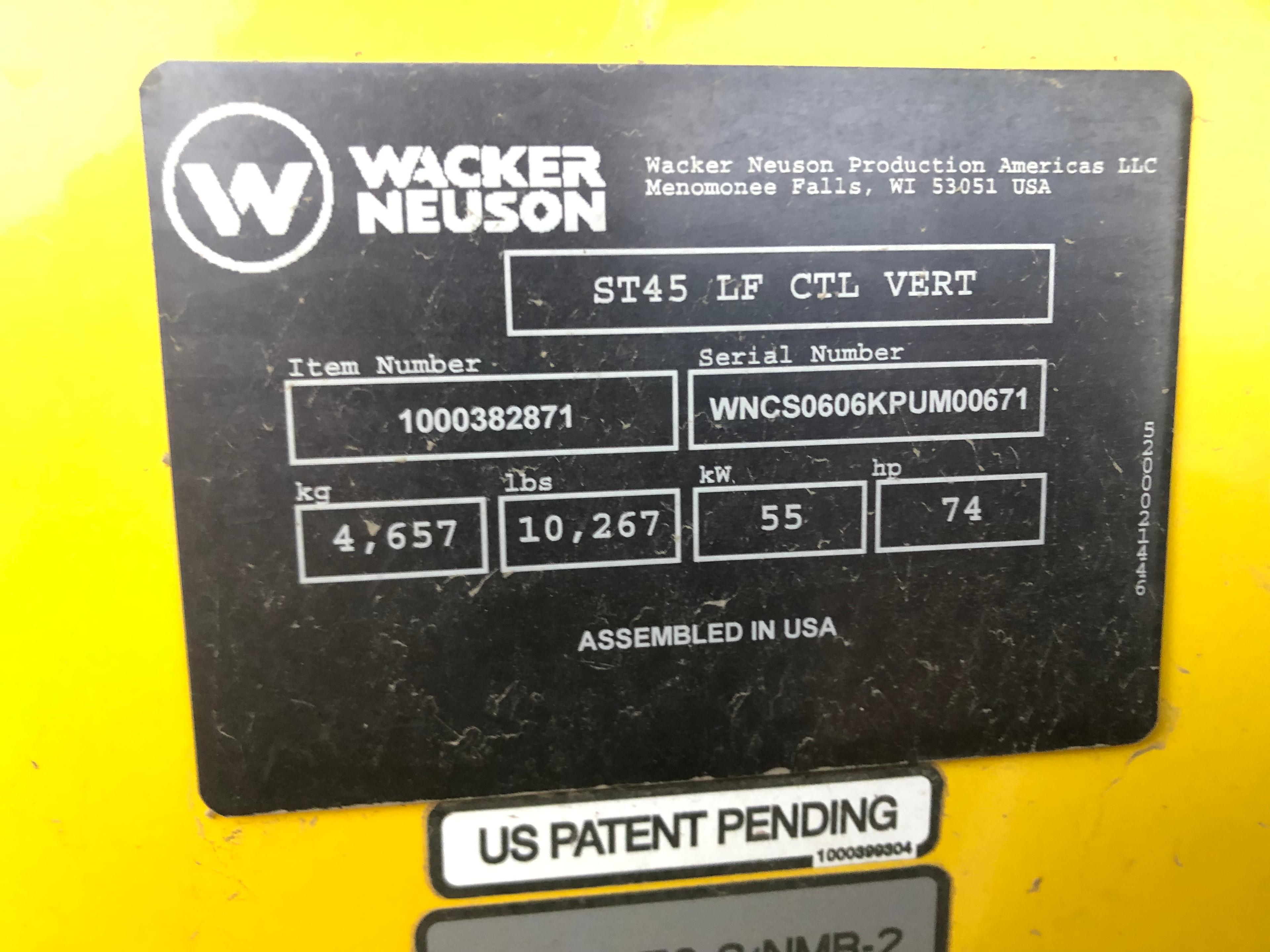 Wacker Neuson ST45 Skidsteer unk