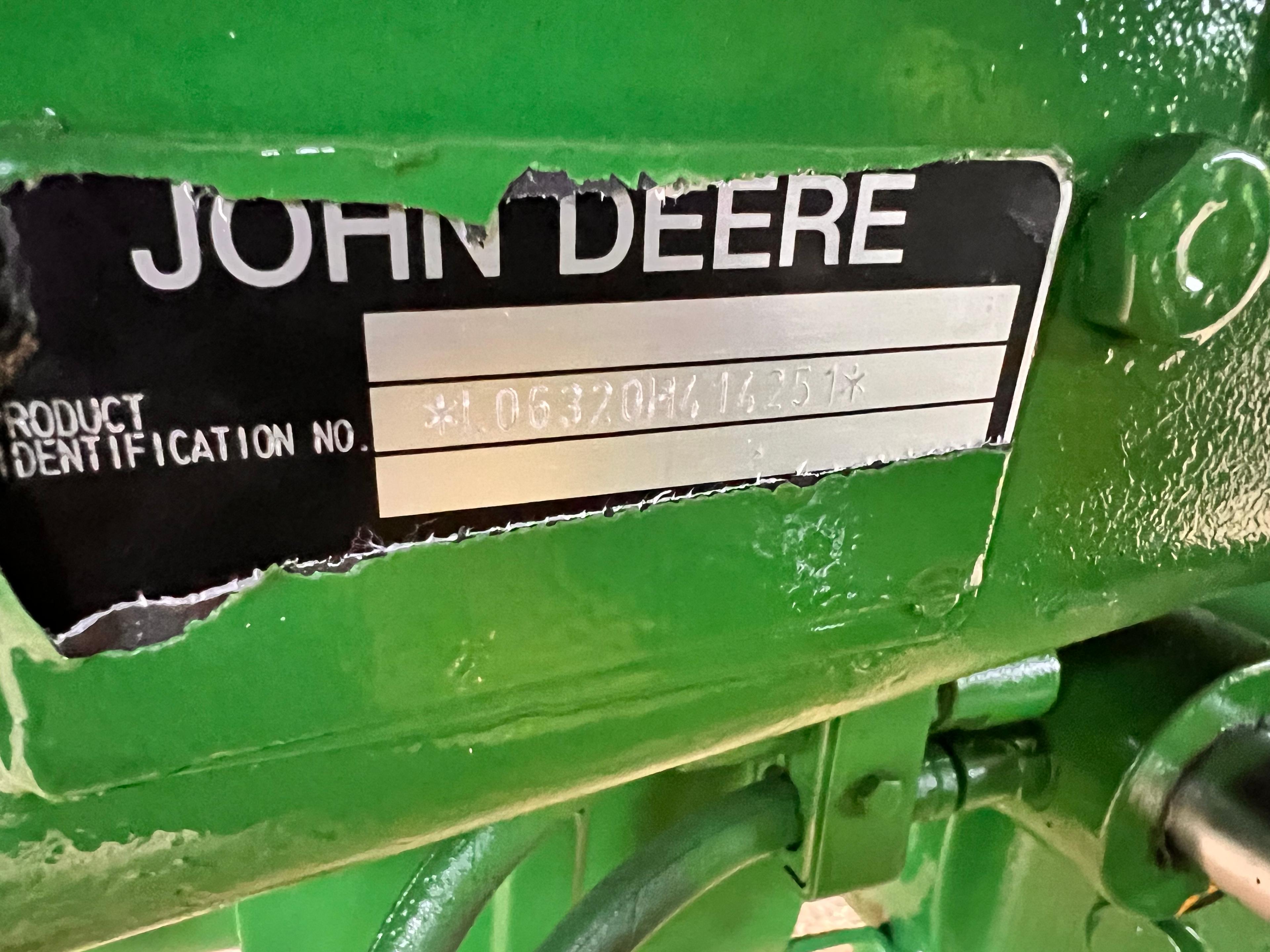 John Deere 6320 MFWD Tractor L06320H416251 Rusk TX