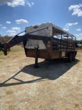 Shop Built 16ft Livestock Trailer unk vin Franklin TX
