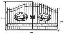 14ft Iron Gate