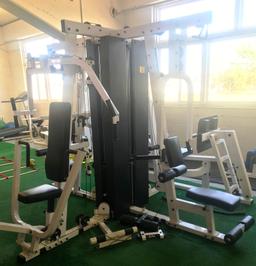 Multi station workout/exercise machine