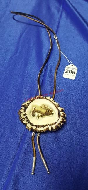 Mens Bolo Tie With Elk