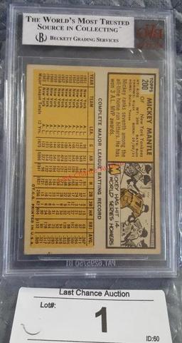 Mickey Mantle 1963 Topps #200 BVG 5.5