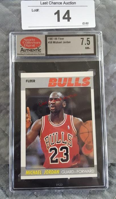 Michael Jordan 1987-88 Fleer #59 SCD 7.5