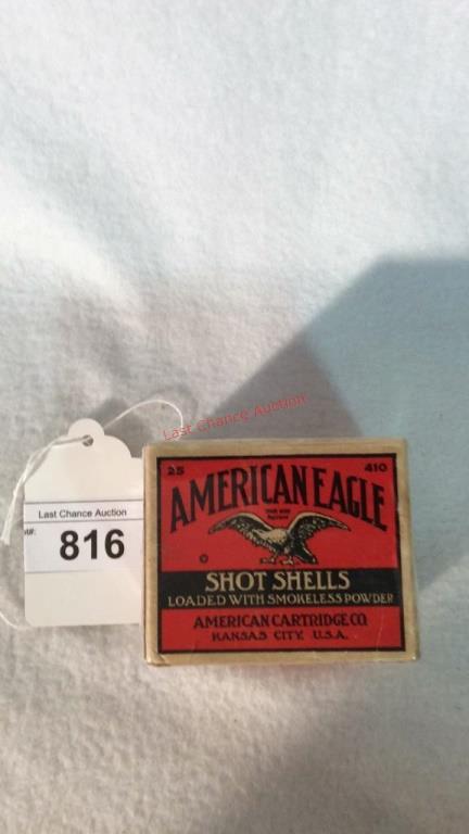 American Eagle Shot Shells Full Box 410ga