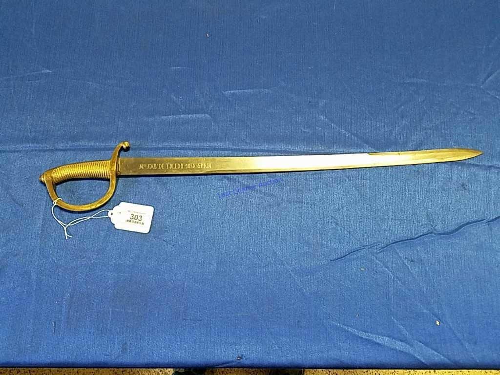 Toledo 1840 Spain Decorative Saber