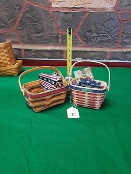 2 Small Longaberger Baskets