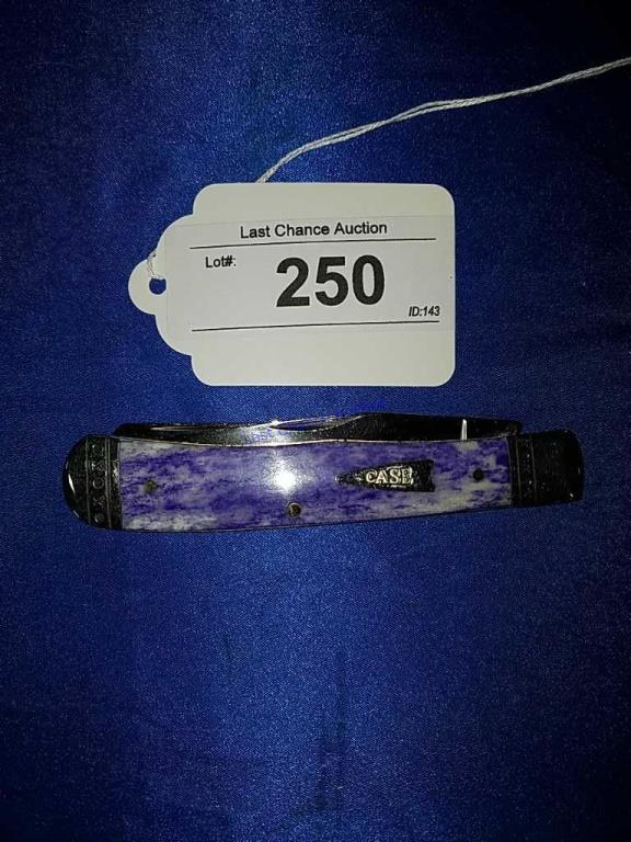 Case Pocket Knife Trapperlock Purple