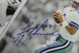 Autographed Troy Aikman UD 5x8 Card Set