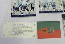 Autographed Troy Aikman UD 5x8 Card Set