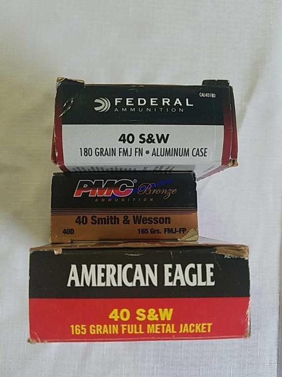 3X-50ct .40 S&W FMJ FN