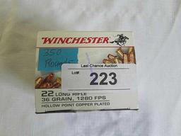 Partial Box (350ct) of Winchester .22lr CPHP