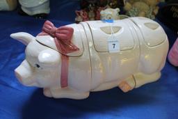 Ceramic Pig Canisters