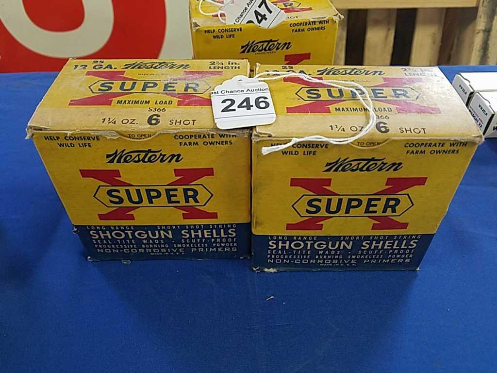 2X-25ct Vintage Western Super X 12ga