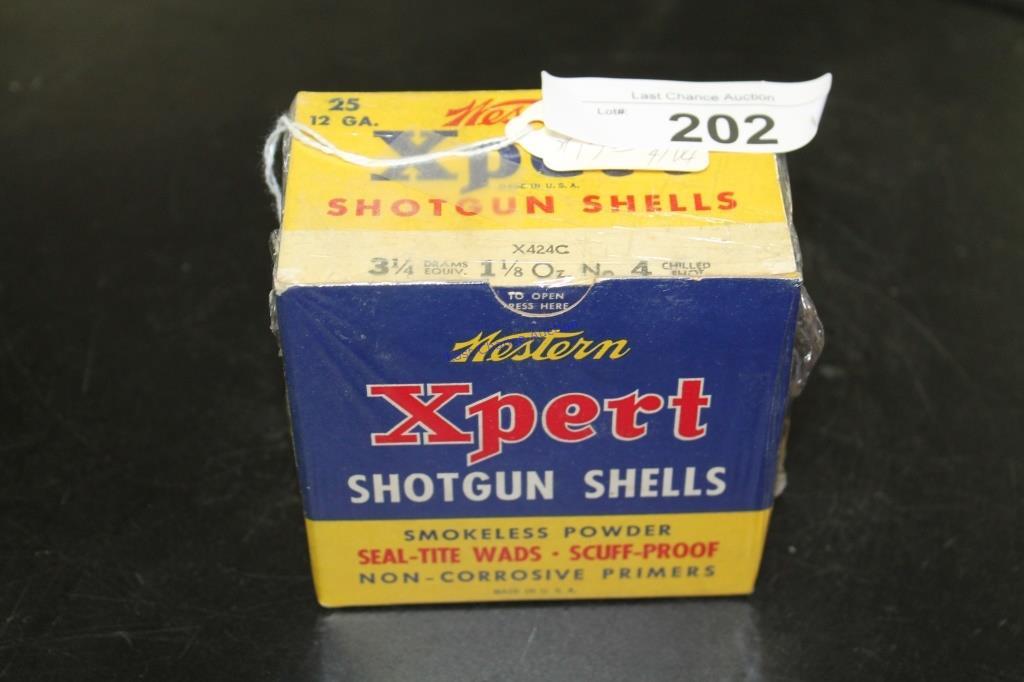 Vintage 25ct- Western SuperX 12ga 2 5/8 4shot