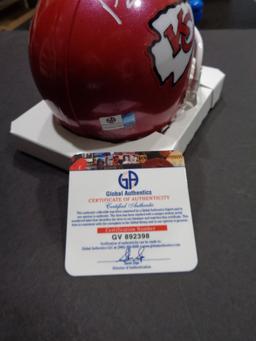 Patrick Mahomes Kansas City Chiefs Autographed Riddell Mini Helmet w/GA coa