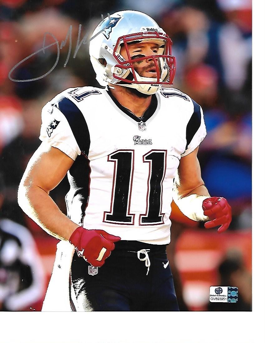 Julian Edelman New England Patriots Autographed 8x10 Running Photo w/GA coa