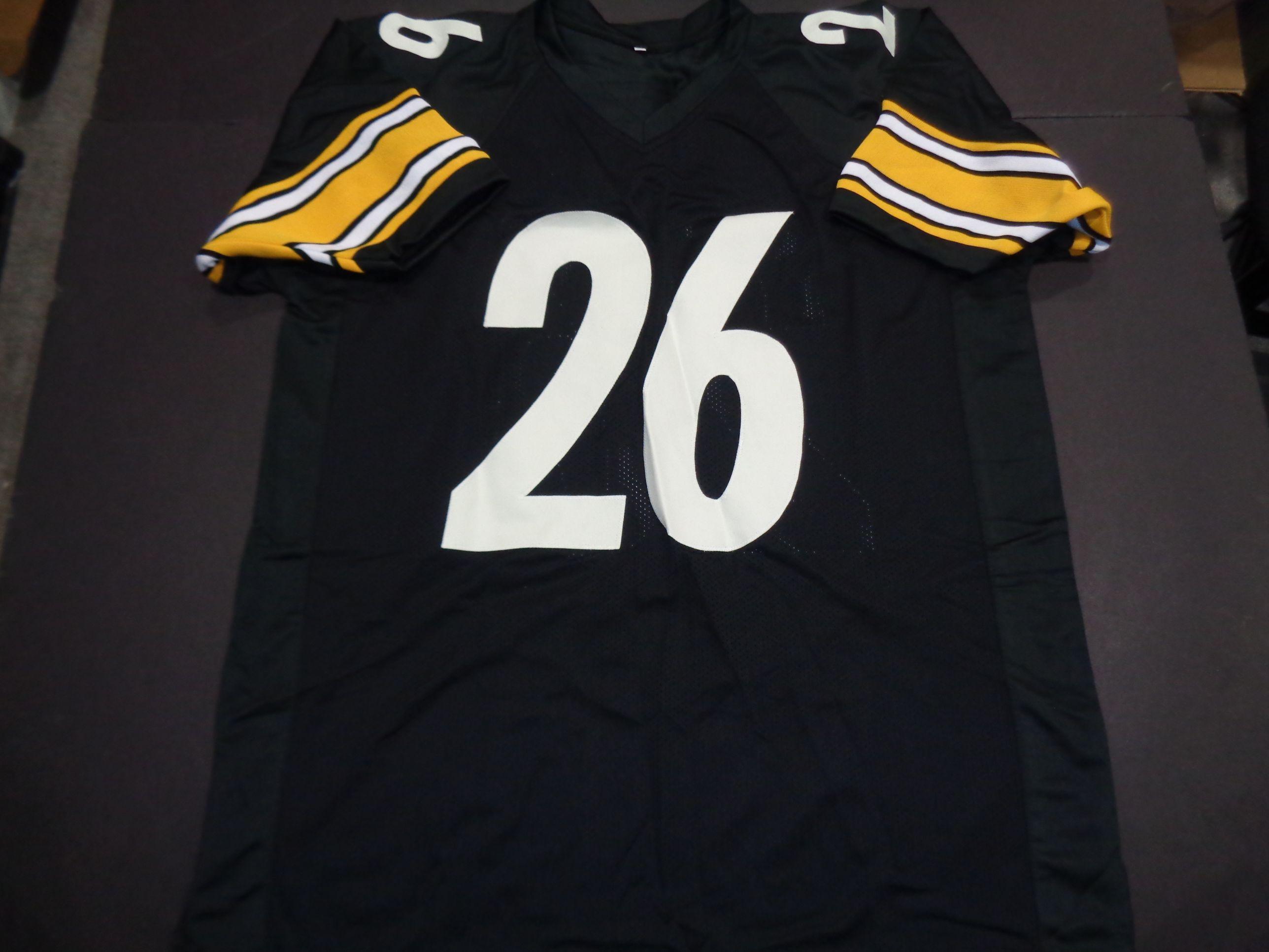 LeVeon Bell Pittsburgh Steelers Autographed Custom Home Black Style Jersey w/GA coa