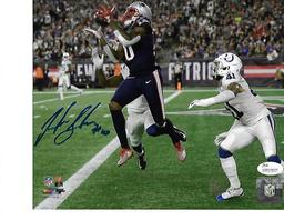 Josh Gordon New England Patriots Autographed 8x10 TB 500th TD Photo w/JSA W coa