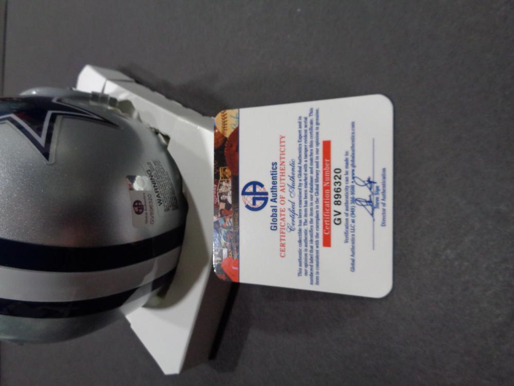 Amari Cooper Dallas Cowboys Autographed Riddell Mini Helmet w/GA coa