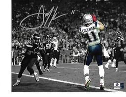 Julian Edelman New England Patriots Autographed 8x10 Spotlite TD Photo w/GA coa