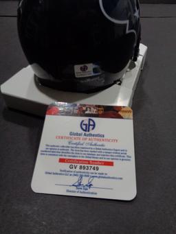 J.J. Watt Houston Texans Autographed Riddell Mini Helmet w/GA coa