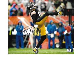 T.J. Watt Pittsburgh Steelers Autographed 8x10 Celebrating Photo w/GA coa